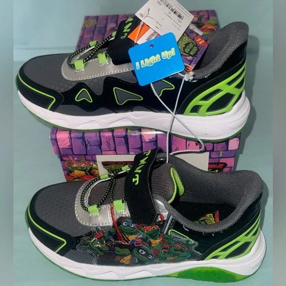 Toddler Teenage Mutant Ninja Turtles Sneakers Size: 1 - Picture 3 of 12